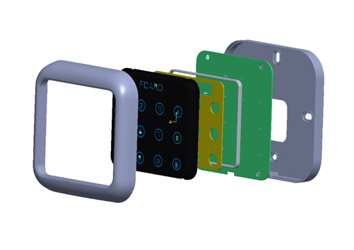 金屬門禁一體機(jī)的結(jié)構(gòu)