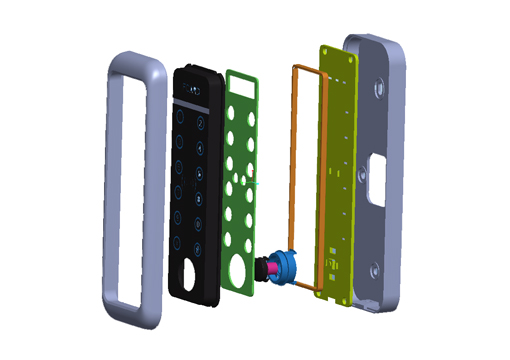 金屬門禁一體機(jī)結(jié)構(gòu)