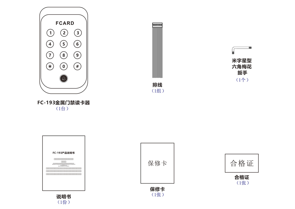 門(mén)禁讀卡器的配件