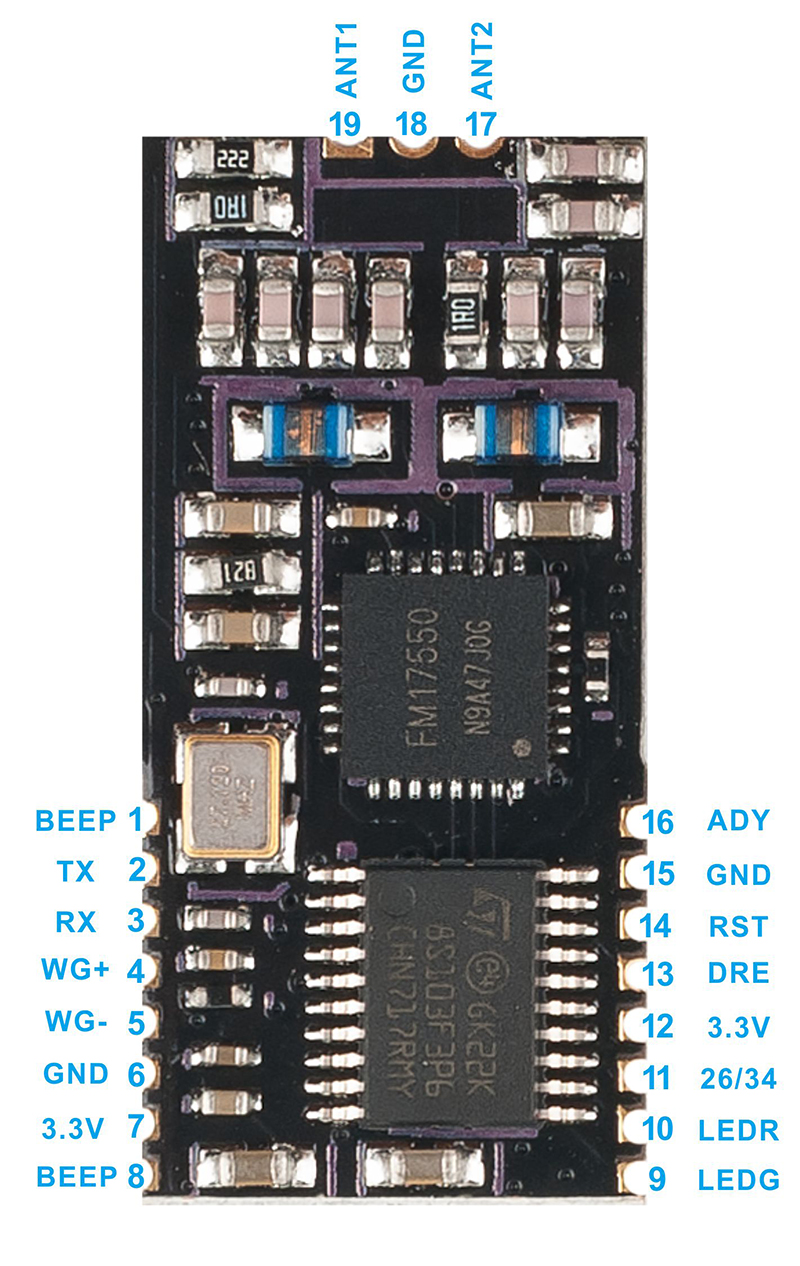 讀卡模塊的接線說(shuō)明